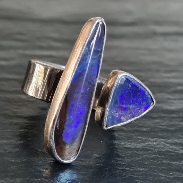 Boulder Opal Ring Unikat