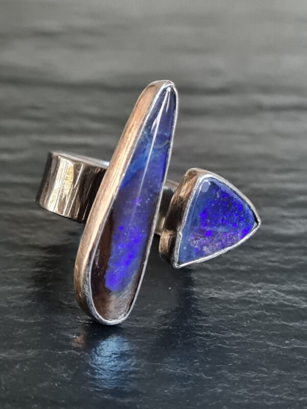 Boulder Opal Ring Unikat