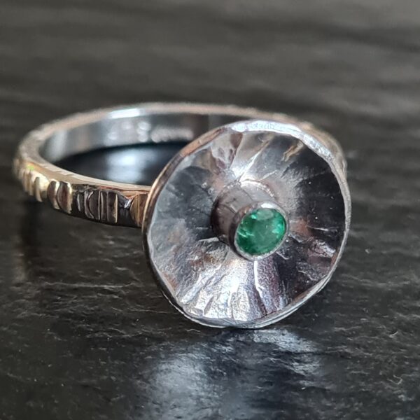 Smaragd Ring Silber