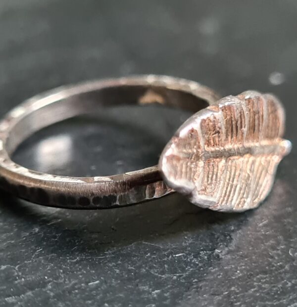 Blatt Ring Unikat