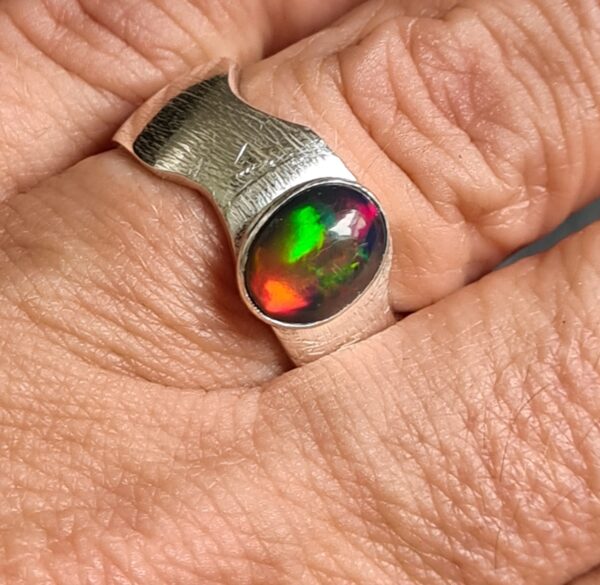 Opal Ring Sterling Silber